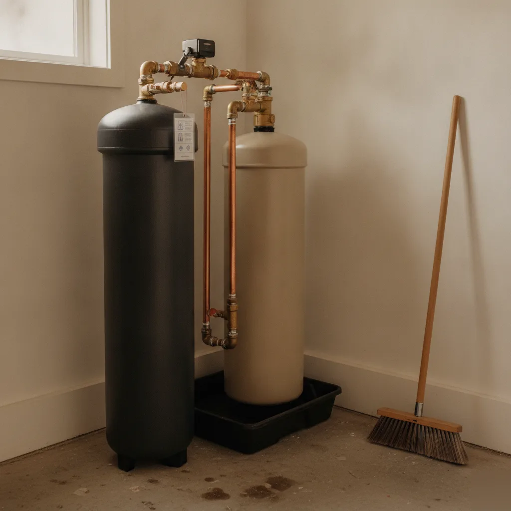 Completed carbon filter and softener installation result in Palm Coast home