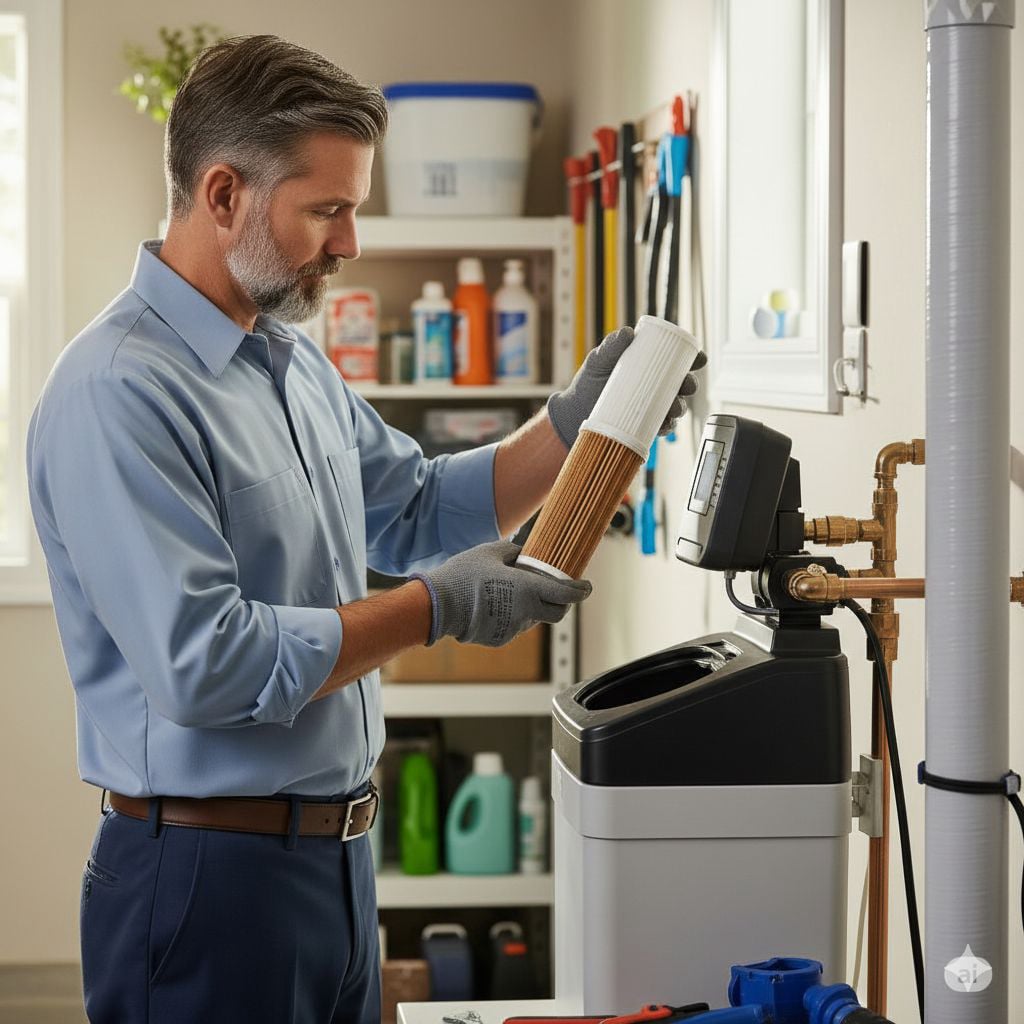 Water filter replacement service for all brands - Ionex Water LLC technician Palm Coast FL