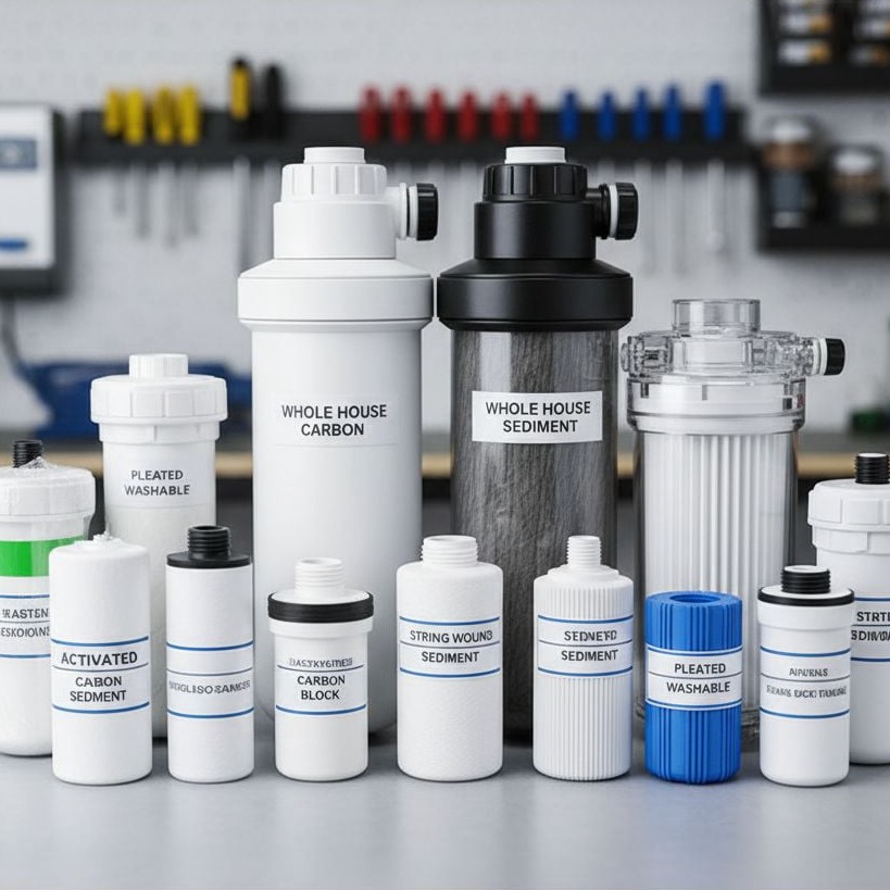 Whole house water filters and carbon filtration systems for Palm Coast homes removing chlorine and sediment